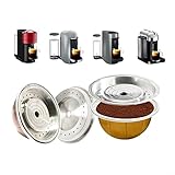 Edelstahl Kaffeekapseldeckel Kaffeekapselscheiben nachfüllbare Kapsel 230 ml