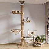 Md Kratzbaum deckenspanner,Raumkapsel,Katzenhängematte, Vollständig mit Sisalseil...