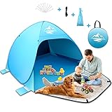 Große Strandmuschel Pop Up Strandzelt,Automatisches Tragbarer Wurfzelt...
