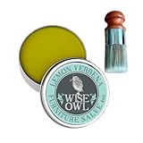 Möbelsalbe für Leder | Furniture Salve Lederpflege mit Wildschweinborsten Bürste |...