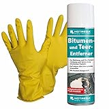 HOTREGA - Bitumen- und Teer- Entferner 300 ml SET + NITRAS Handschuhe Gr. 10