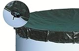 Abdeckplane rundform Ø 4,50 m - 4,60 m Ganzjahresabdeckplane PE inkl. Kordelzug...