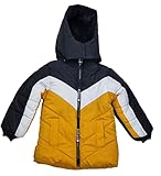 Fashion Boy Jungen Jacke Winterjacke gefüttert in Gelb/Weiß/Schwarz, Gr....