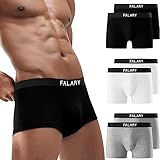 FALARY Unterhosen Männer Boxershorts Herren Baumwolle Retroshorts UnterwäSche...