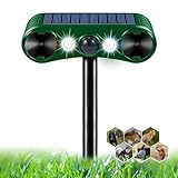 Katzenschreck Ultraschall, 2 Modi Solar Tiervertreiber, Katzenschreck für Garten,...