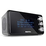 AudioAffairs Digitaler Radiowecker DAB+ | UKW/FM | dimmbares Display | Wecker mit Radio...