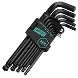 DISEN 13-teiliges Innensechskantschlüssel-Set, metrische Größe mit Kugelende,...