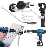 Aucuu Elektrische Bohrplatte Cutter Metall Nibbler Bohraufsatz