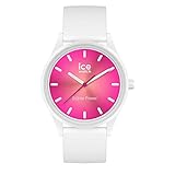 Ice-Watch - ICE solar power Coral reef - Weiße Damenuhr mit Silikonarmband - 019030...