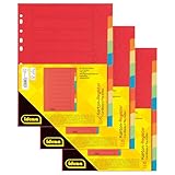 Idena 90267 - Karton-Register für DIN A4 Dokumente, 22,5 x 30 cm, 30...
