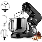Lehmann Planetarische Küchenmaschine mit Edelstahlschüssel 5 L, Multifunktions...