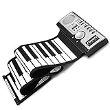 Lychee Roll Up Keyboard Piano Tragbar Elektronischer Klaviertastatur Flexible und Tragbar...