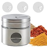 PARENCE.- Gewürzspender aus Edelstahl - Multifunktionsglas mit verschiedenen...