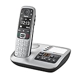 Gigaset E560A - Schnurloses Senioren DECT-Telefon - Mobilteil mit Anrufbeantworter -...
