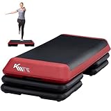 KM-Fit Fitness Stepper | Steppbrett Aerobic Stepper für zuhause | Step-Bench...