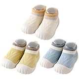 Rainjia Baby Krabbelschuhe 0-6-12 Monate Baby Sockenschuhe rutschfeste 3 Paar...