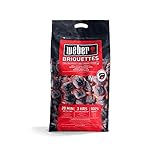 Weber 1759180 Holzkohle Briketts, 40.5 x 35 x 17 cm, Schwarz