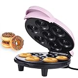 DIERI Dash Mini-Donut-Maker-Maschine Macht 7 Donuts, 700 W, doppelseitige Heizung,...