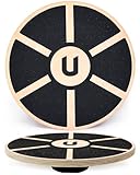 unycos - Balancebrett aus Holz Ø39,5 cm, Rutschfester Balance Board mit...