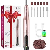 COSLUS Kabellos Tragbar Nagelfräser, 11 in 1 Profi Maniküre und Pediküreset, Nagelfeile...