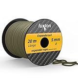 fuxton Gummiseil 5 mm 20 m Olive, elastisch (Expanderseil, Gummiband,...