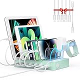SooPii USB Ladestation 60W/12A,6-Port Dockingstation,Organizer für mehrfach...