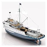PEIXEN Holz Segelboot Modell 1/100 Montiert RC Lucas Fischboot Modellbausatz RC Fischboot...