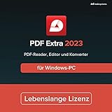 PDF Extra 2023 – Professioneller PDF Editor – Lebenslange Lizenz – Bearbeiten,...