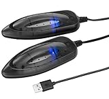 infactory Skischuhwärmer: Portabler USB-Schuhtrockner mit UV-Licht und 2...