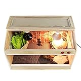 Reptilien-Futterbox Einstreu Reptilien-Holzterrarium Großer Reptilien-Terrarium-Inkubator