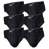 6-12 Slips Herren Unterhosen Männer Slip Unterwäsche (6 stück, L)