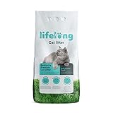 Amazon-Marke: Lifelong Bentonite klumpendes Baby Puder Duft Katzenstreu, 10L,...