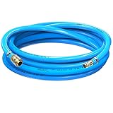 AUPROTEC Druckluftschlauch Set 6mm Ø Innen 20m PVC-Schlauch I Mit Messing Schnellkupplung...