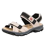 Rieker Damen 68851 Sandalen, Crema Champignon, 39 EU
