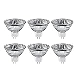 Sarveeta 6 Stück MR16 Halogen Leuchtmittel 35 Watt Dimmbar,12V Halogenlampe GU...