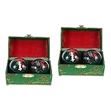 SOLUSTRE 2St Massageball chinesische Baoding-Bälle schwatzen Lacrosse-Bälle massieren...