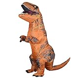 Aufblasbares T-REX Kostüm Erwachsene Dinosaurier Kostüme Jumpsuit Air Blow Up Halloween...