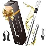 DOBIGER 2 Stück Weinkühlstab Set, Weinkühler Edelstahl, 5-in-1 Weinkühler...