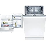 Bosch KUL15AFF0 Serie 6 Unterbau-Kühlschrank & SRV4HKX53E Serie 4 Geschirrspüler...