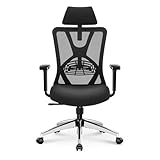 Ticova Bürostuhl Ergonomisch Schreibtischstuhl, Hoher Rücken Ergonomischer...