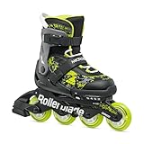 Rollerblade Microblade SL Kinder verstellbare Fitness-Inline-Skate, Schwarz/Limette,...