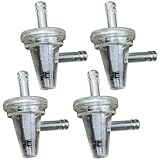 4 x Motorrad Snowmobile Benzinfilter Moped Benzinfilter Motorrad Clear Inline Gas Rechte...