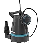 Gardena Klarwasser-Tauchpumpe 8600 Basic: Entwässerungspumpe mit flexiblem...