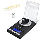 Muaket Feinwaage, 50g / 0.001g Feinwaage, Electronische Digitalwaage mit LCD...