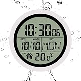 Générique Badekorlogen, batteriebetrieben, Saugnapf, wasserdicht, mit Temperaturdatum,...