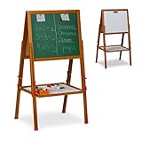 Relaxdays Kinderstandtafel, magnetische Spieltafel, höhenverstellbar,...