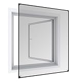Windhager Insektenschutz Magnetfenster, Magnet Rahmen für Fenster Fliegengitter...