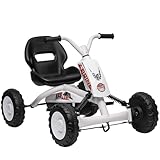 AIYAPLAY Pedal Go Kart, Kids Ride on Race Car Sportliches Design mit Stahlrahmen, Go Kart...
