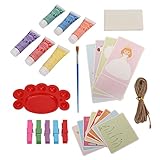 FOLOSAFENAR Waschbare Fingerfarbe, hautfreundliche 6 Farben Baby-Fingerfarbe regt die...