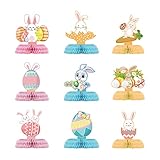 wojonifuiliy01 Kreatives Häschen-Waben-Herzstück, Osterpapier, Hasen-Waben-Ornament,...